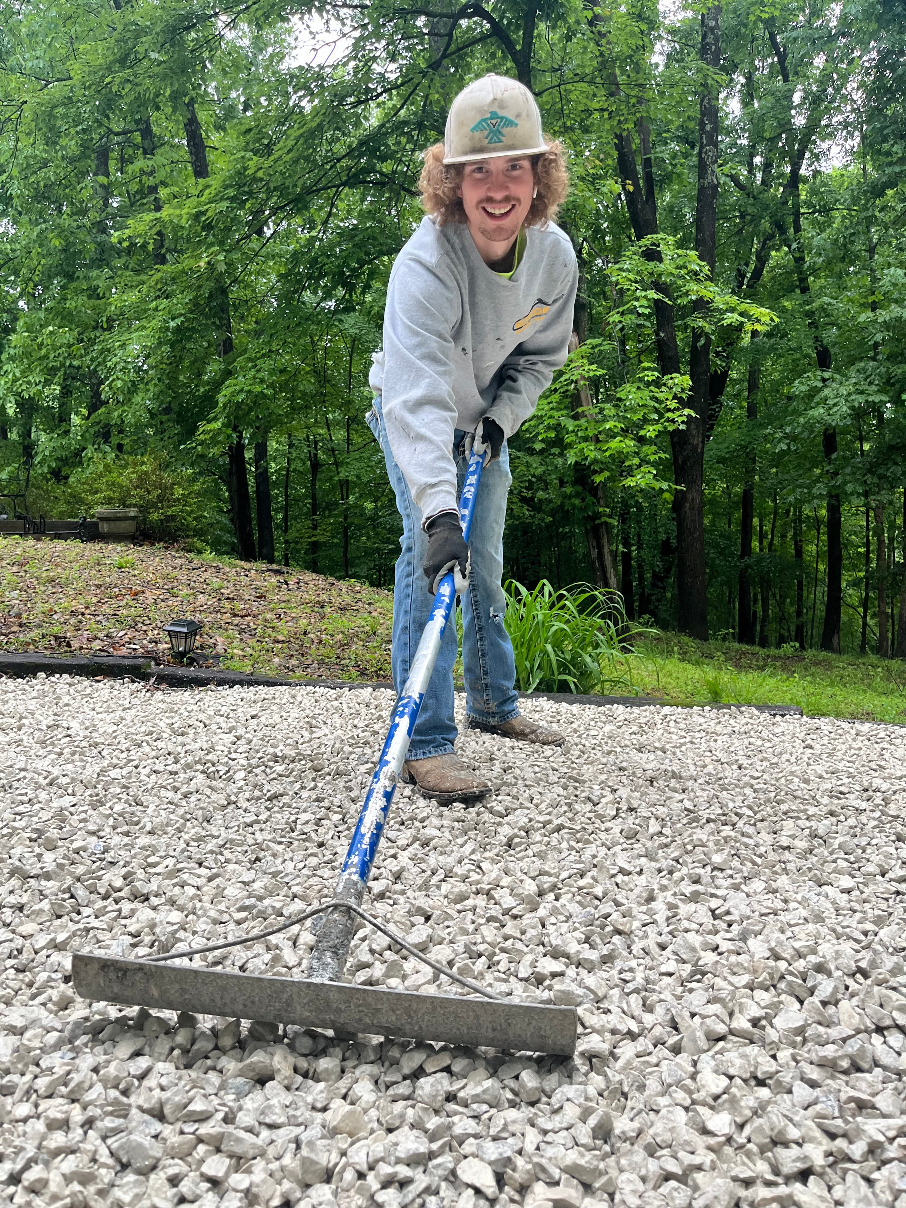 Grayson’s Services team completing an outdoor property project