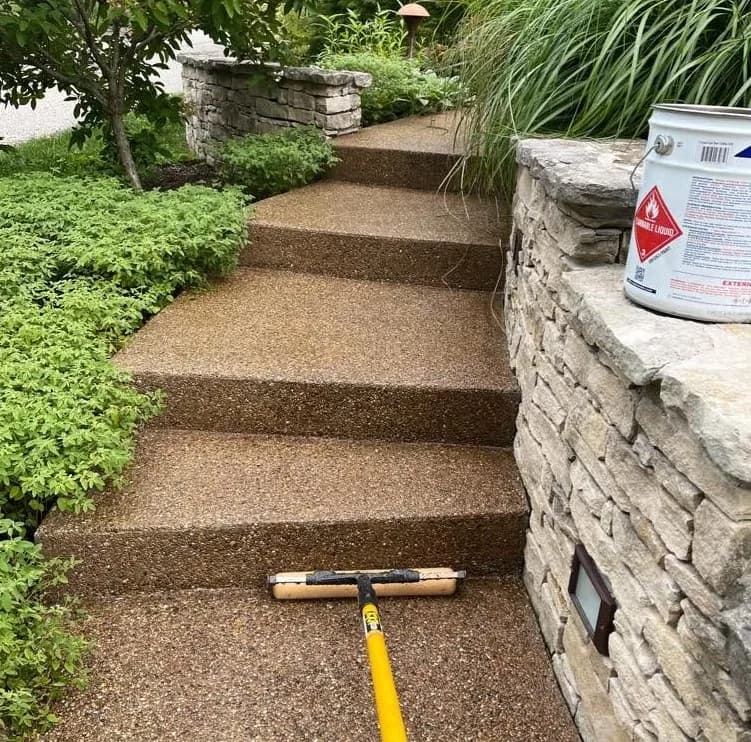 Sealed Curved Walkway