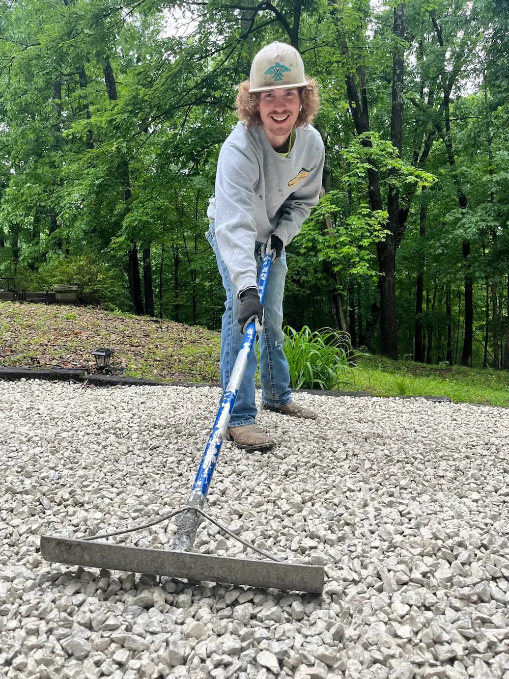 Grayson’s Services team completing an outdoor property project